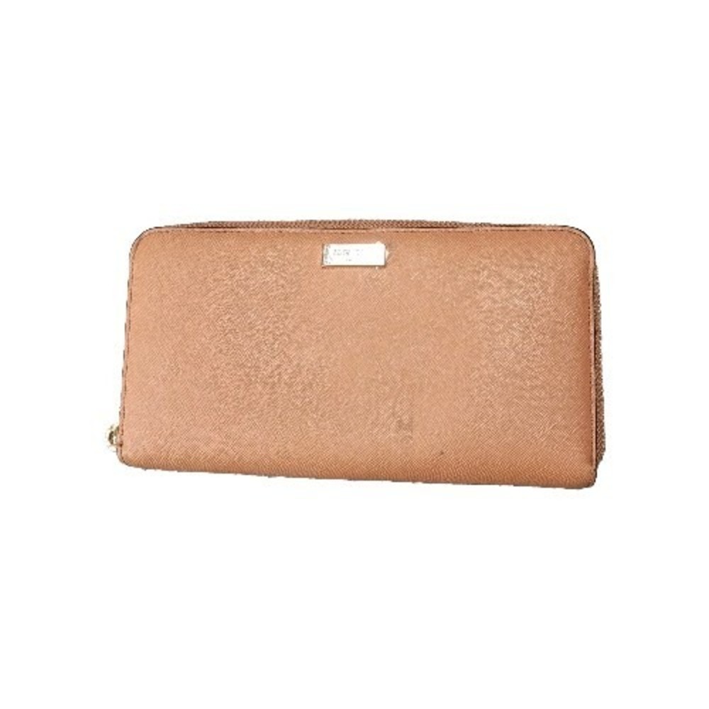 Kate Spade New York Leila Continental Wallet‎ Coin Brown Leather Zipper Card